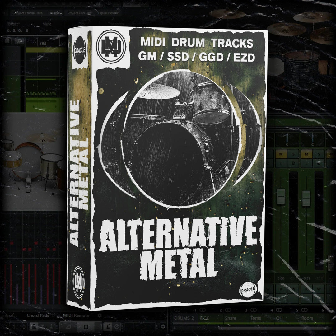 ALTERNATIVE METAL 11 SONG DRUM MIDI PACK - DRUMMIDI.COM