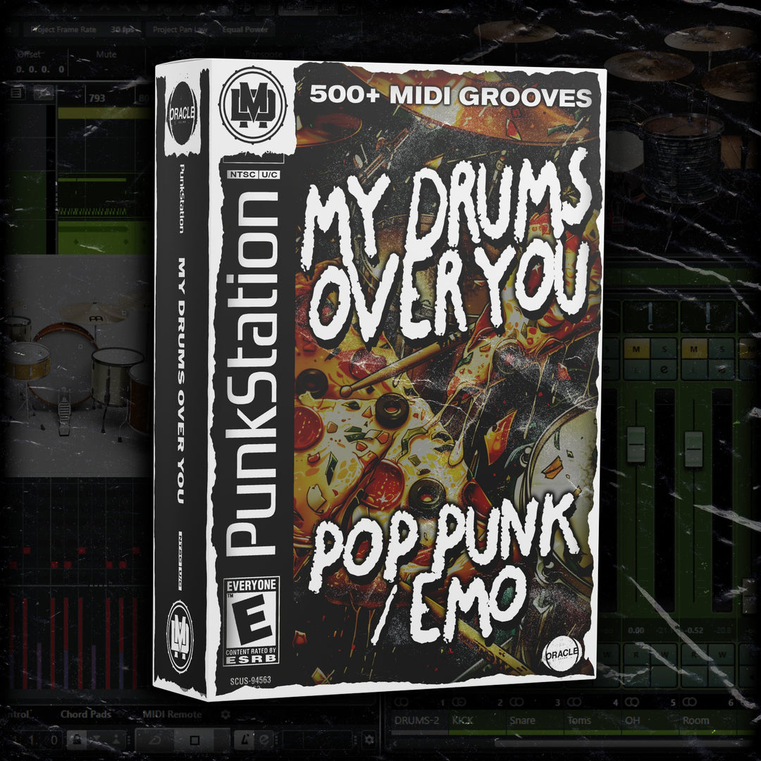 MY DRUMS OVER YOU MIDI PACK - 508 MIDI GROOVES LIBRARY - DRUMMIDI.COM
